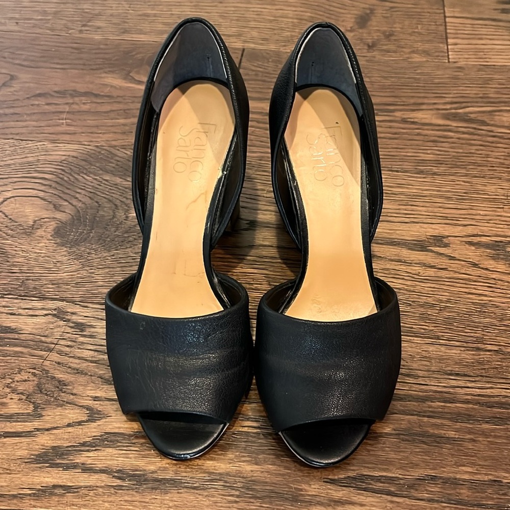 Franco Sarto black 3” heels